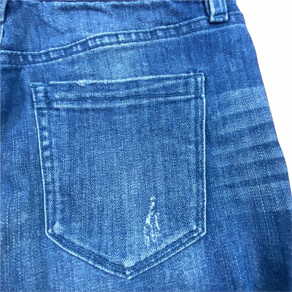 BlankNYC The Astor Cut-Off Raw Hem Denim Short Size 25 Blue Jean Shorts - Picture 6 of 12